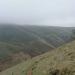 Paysage basque dans la brume